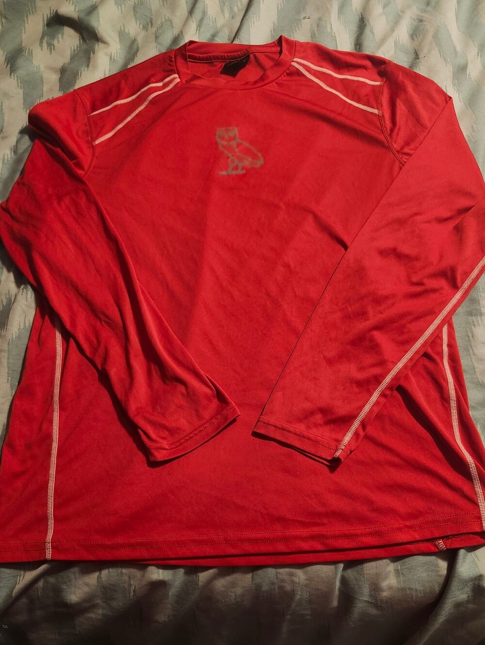 OVO Long Sleeve Athletics Performance Shirt Men's Size Large